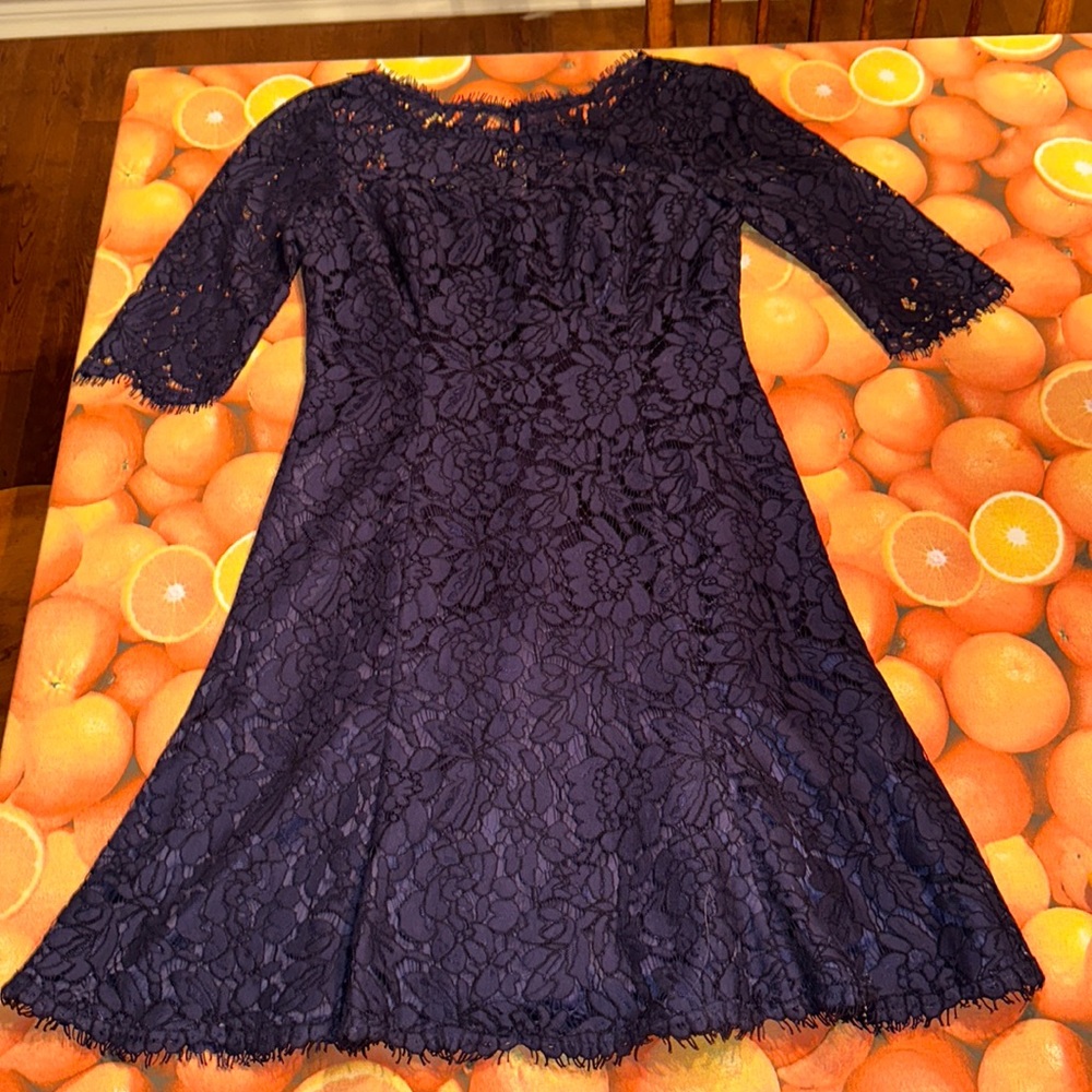 W sz 4 navy lace dress